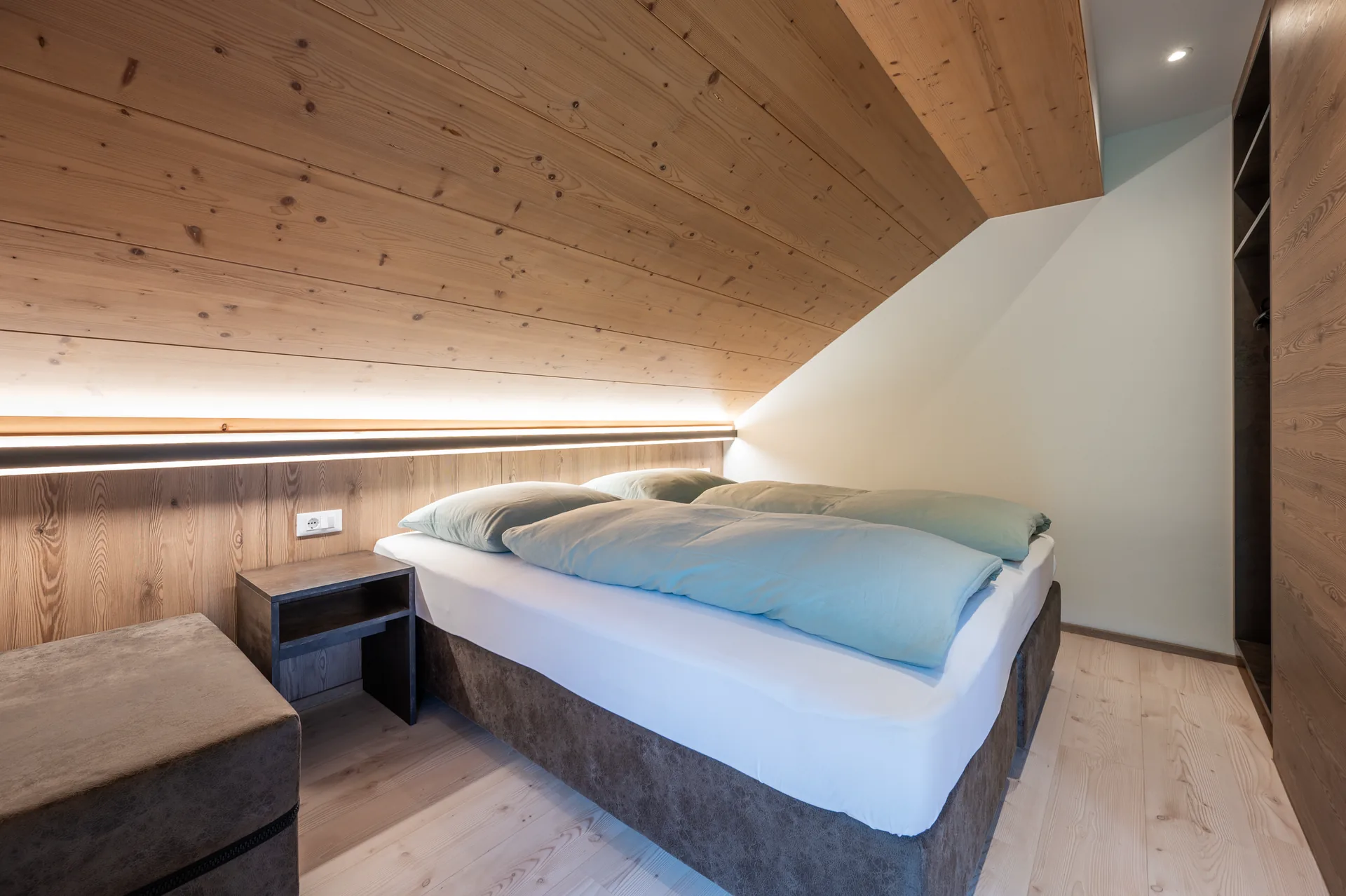Schlafzimmer im Apartment Weitblick